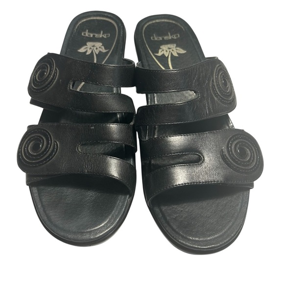 Dansco Dixie Black Leather Slip On Sandals Womens 39 - Picture 5 of 14